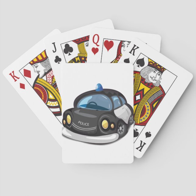 Baralho Carro-policial vintage (Verso)