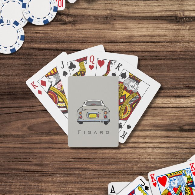 Baralho Carro Topaz Mist Figaro Jogando Cartões (Fun figgy playing cards with space for your name (or your car's))