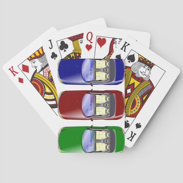 Baralho Carros coloridos (Verso)