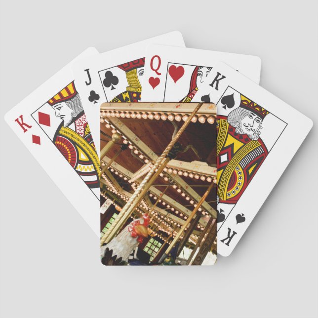 Baralho Carrossel Vintage Carousel Rooster Classic Placas (Verso)