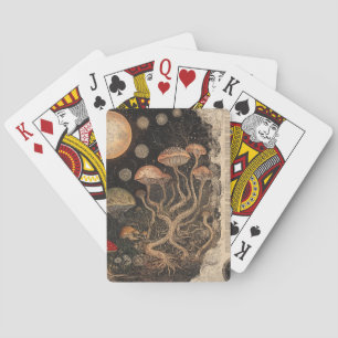 Baralho Carta Botânica de Cogumelo Vintage (7)