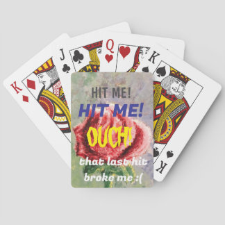 Baralho Carta de Jogar Black Jack "HIT ME"