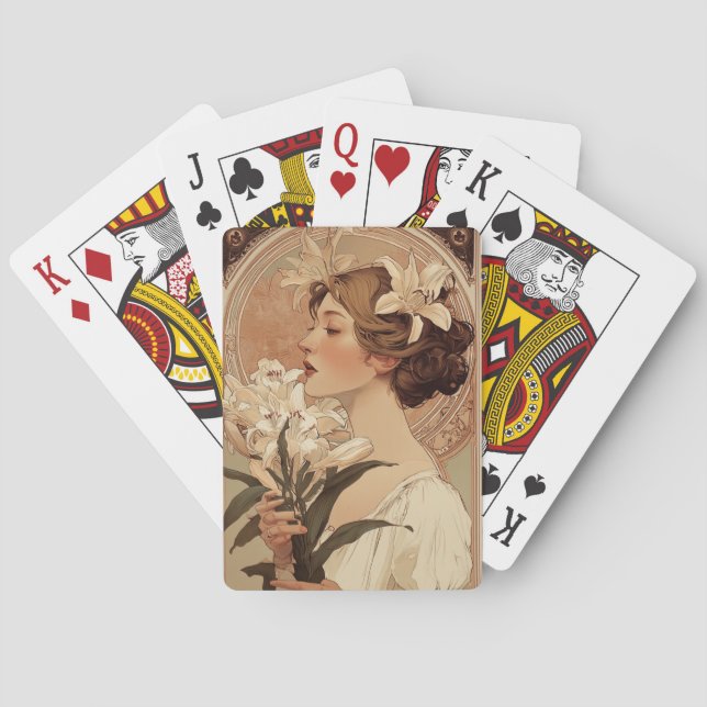 Baralho Carta de rainha (Verso)