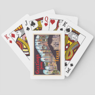 Baralho Carta Postal San Antonio Texas TX Vintage