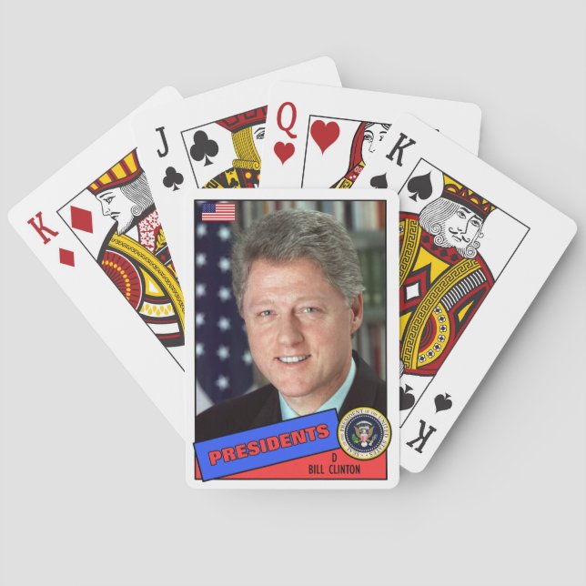 Baralho Cartão de Beisebol de Bill Clinton (Verso)