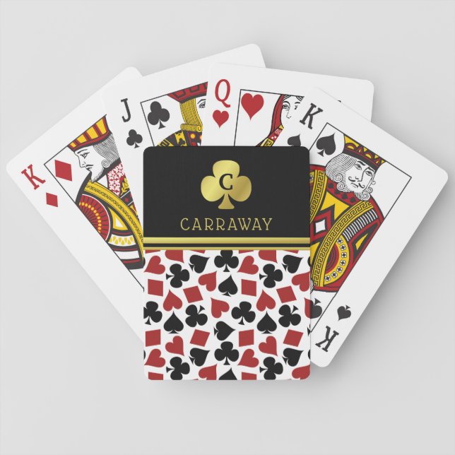Baralho Cartão De Casino Do Jogador De Pôquer Com Gambler, (Verso)