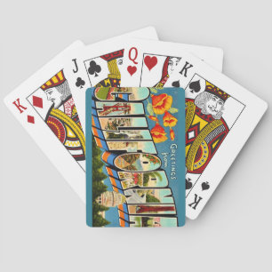 Baralho Cartão de Cumprimentos da Califórnia Cartas de Bar