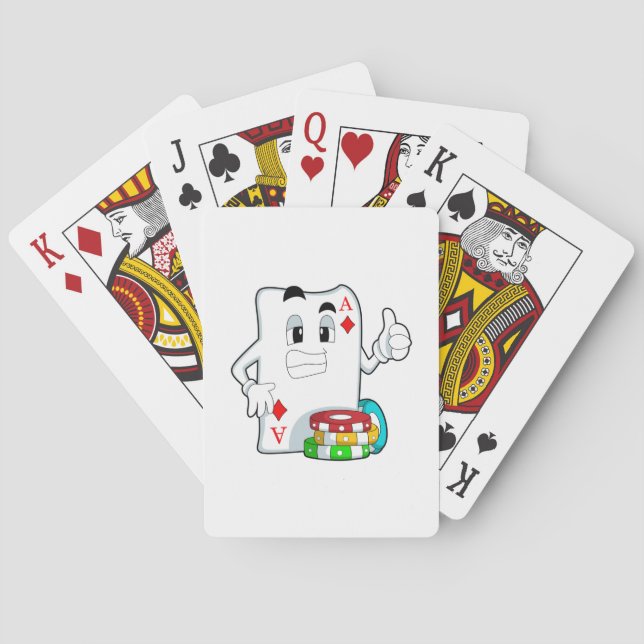 Baralho Cartão de pôquer com chips Poker (Verso)