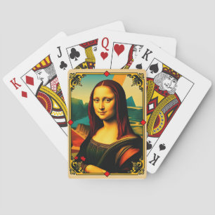 Baralho Cartão de Reprodução Mona Lisa