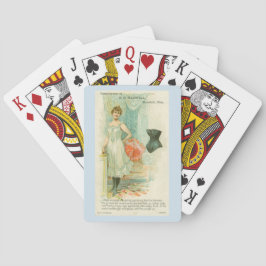 Baralho Cartão do comércio do espartilho do Victorian em