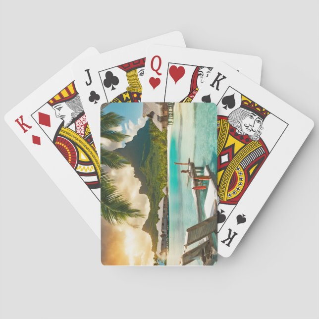 Baralho Cartão postal de Bora Bora (Bora Bora d) (Verso)