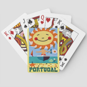 Baralho Cartão postal de pôster de viagem de Portugal Cart