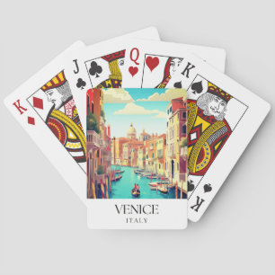 Baralho Cartão postal Viagem de Veneza Itália