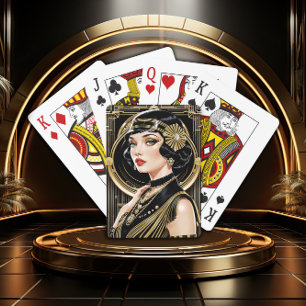 Baralho Cartas Clássicas de Glamour do Grande Gatsby