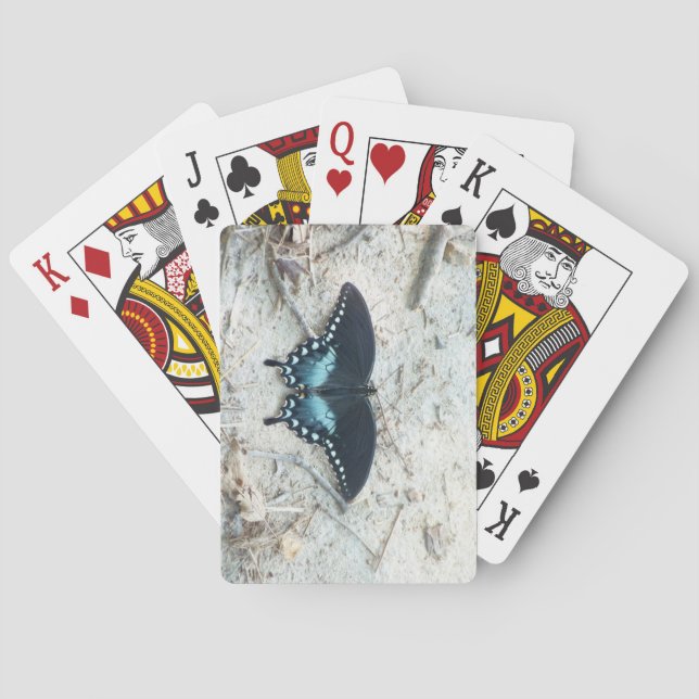 Baralho Cartas Clássicas de Jogar Borboleta Real (Verso)