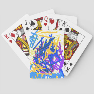 Baralho Cartas Clássicas de Jogar com respingo de tinta ab