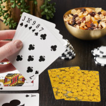 Cartas Clássicas de Jogar Flores Amarelas