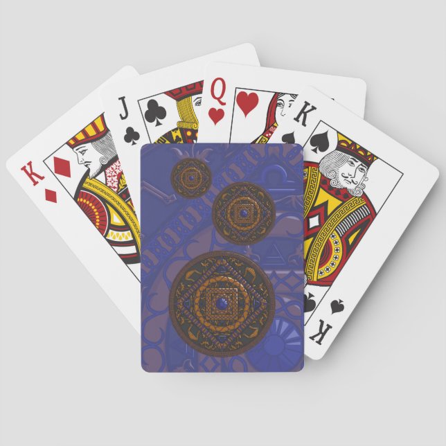 Baralho Cartas Clássicas de Jogar Libra Mandala (Verso)