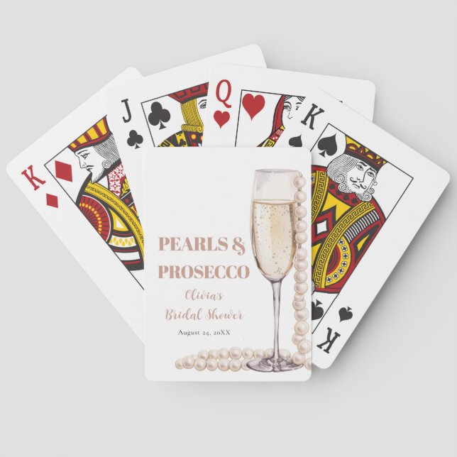 Baralho Cartas Clássicas de Jogar Pérolas Douradas e Prose (Verso)