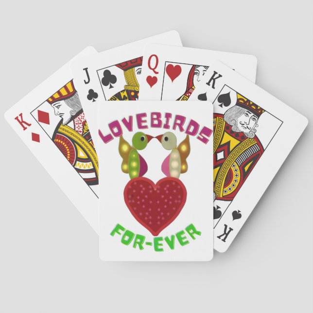 Baralho Cartas Clássicas de Jogar Presente Coração de Páss (Verso)