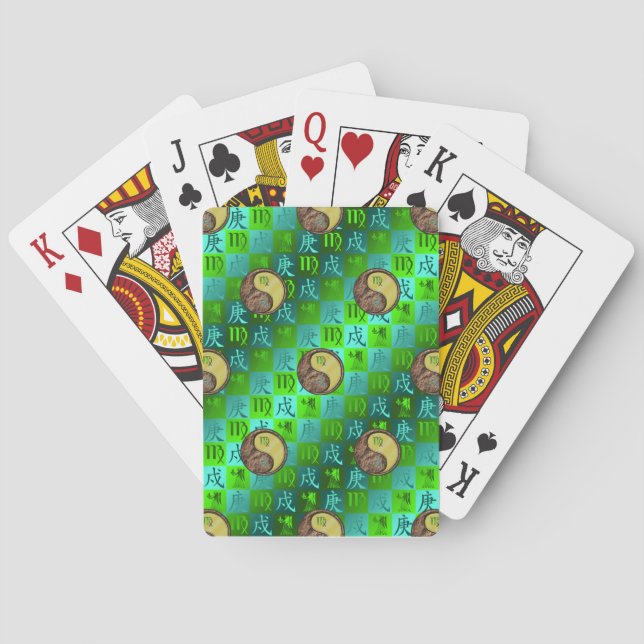 Baralho Cartas Clássicas de Jogar Virgem e Cão de Metal (Verso)