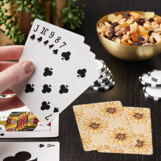 Baralho Cartas Clássicas de Jogo de Girassóis