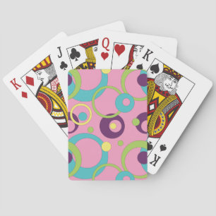 Baralho Cartas Clássicas Funky Pink Circles