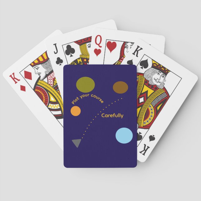 Baralho Cartas Clássicas "Planeje Seu Curso" (Verso)