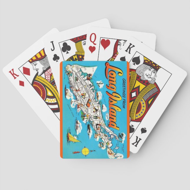 Baralho Cartas de Abertura de Long Island, NY (Verso)