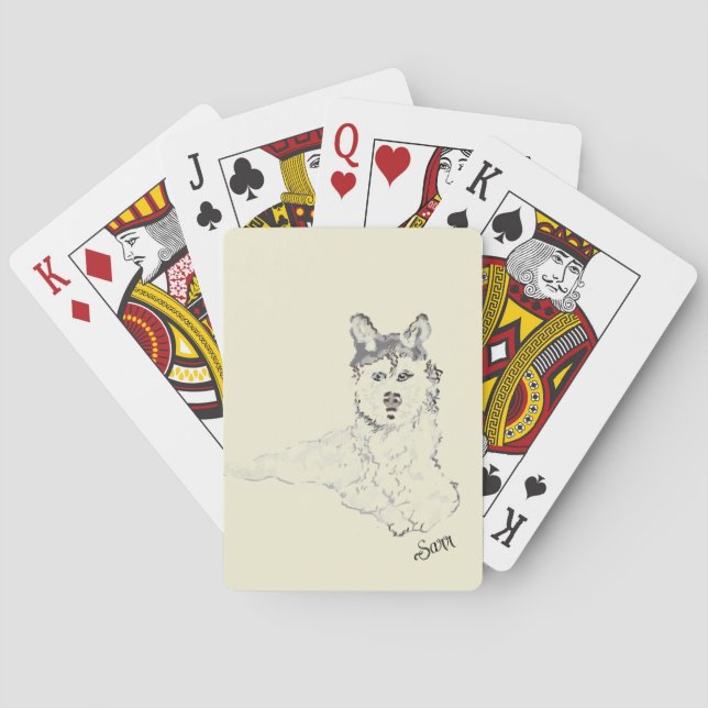 Baralho Cartas de Baralho: Husky do Alasca (Verso)