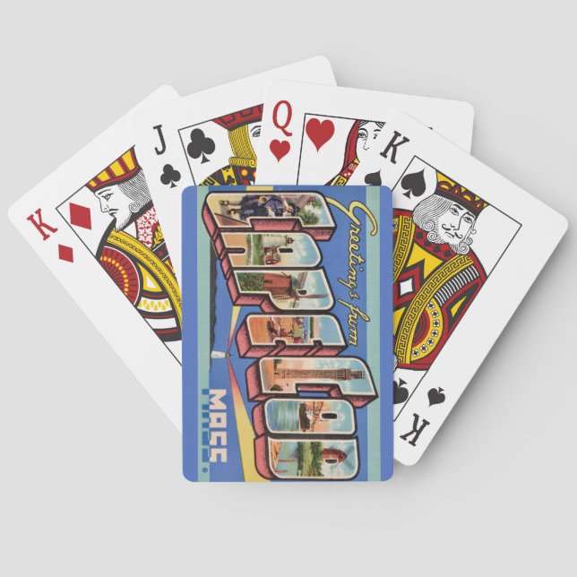 Baralho Cartas de Cumprimentos de Cape Cod (Verso)
