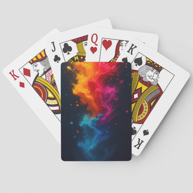Baralho Cartas de fuego multicolor (Verso)