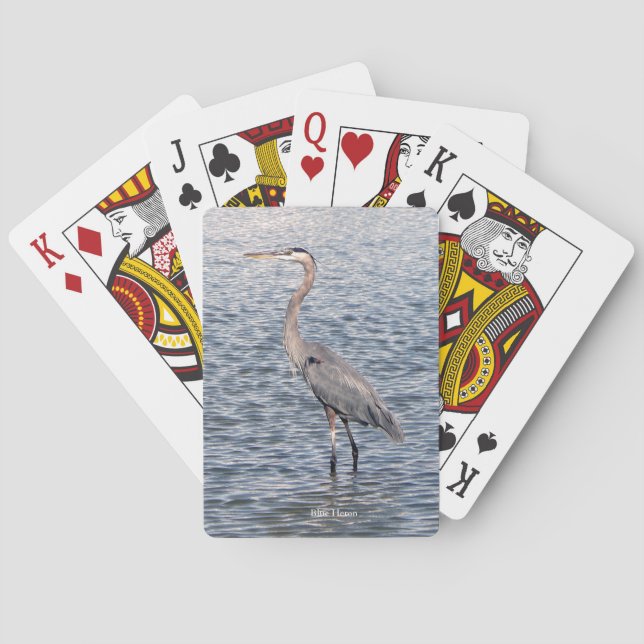 Baralho Cartas de jogar água Blue Heron (Verso)