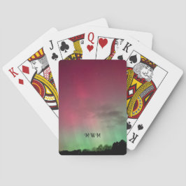 Baralho Cartas de Jogar Aurora com Estrelas e Iniciais
