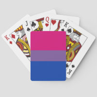 Cartas de jogar bandeira bissexual
