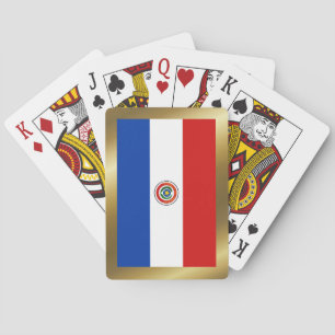 Baralho Cartas de jogar bandeira do Paraguai