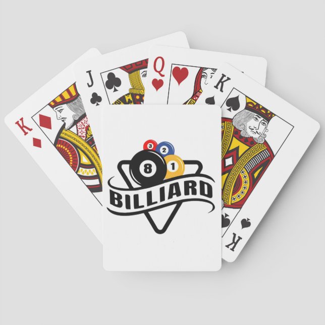 Baralho Cartas de Jogar Bilhar (Verso)