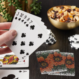 Baralho Cartas de Jogar Bolas de Margarida Laranja