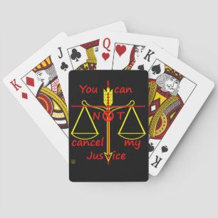 Baralho cartas de jogar "CANCEL JUSTICE"