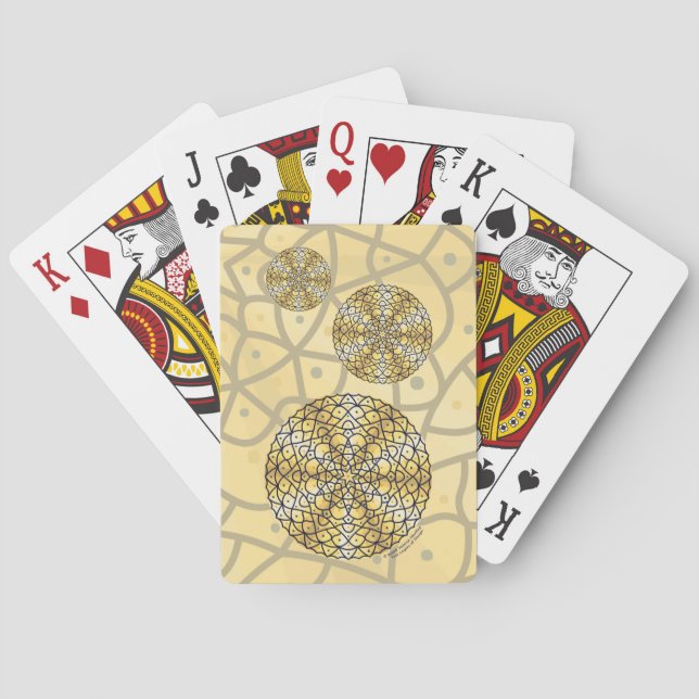 Baralho Cartas de Jogar Clássicas do Sol Celestial (Verso)