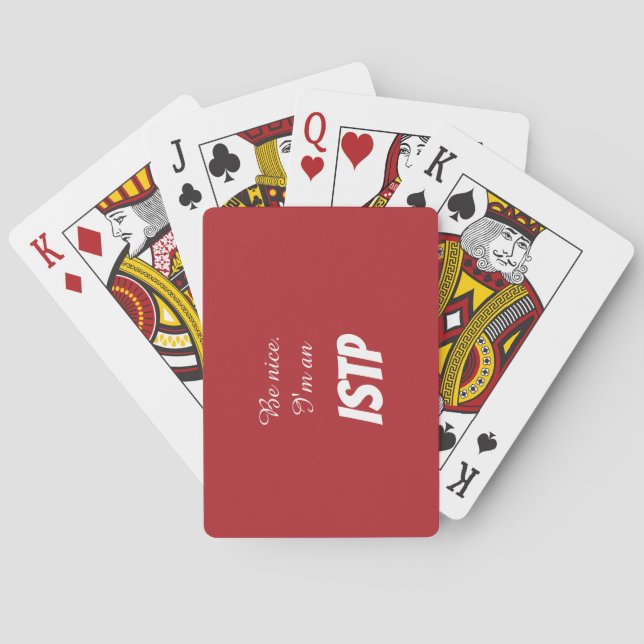 Baralho Cartas de Jogar Clássicas ISTP (Verso)