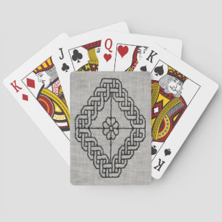 Baralho Cartas de jogar com bordado blackwork
