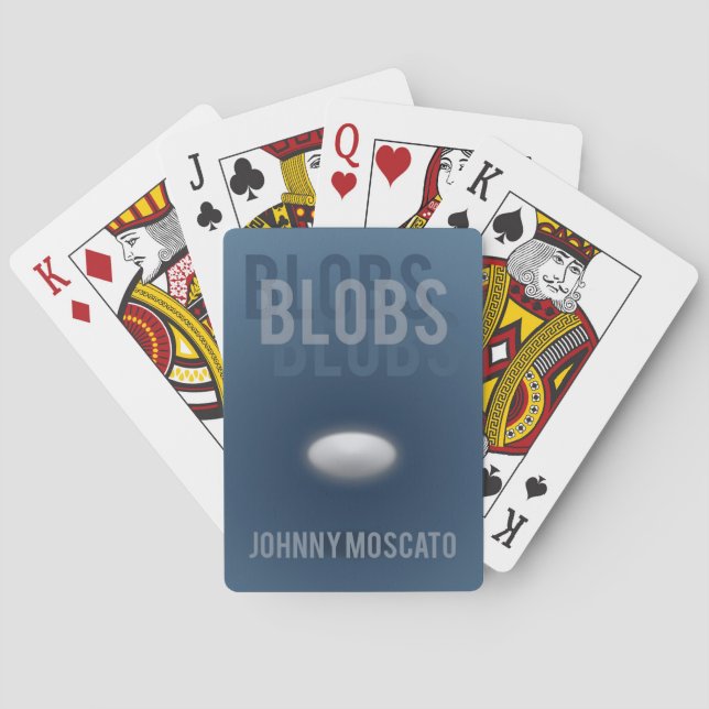 Baralho Cartas de Jogar com Capa do Livro Blobs (Verso)