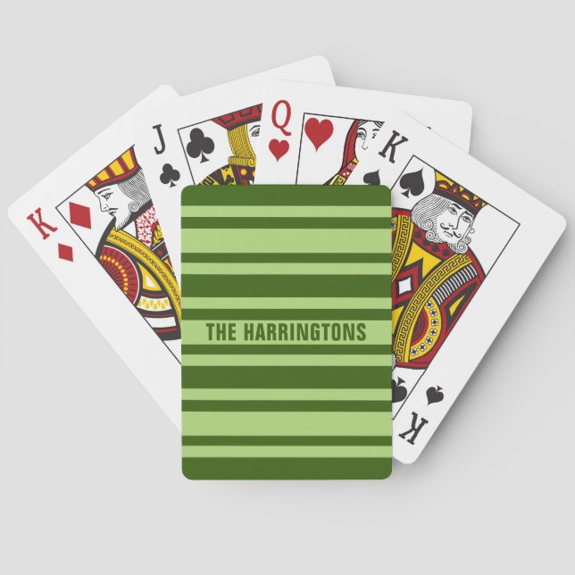 Baralho Cartas de jogar com o nome personalizado de Faixa  (Verso)