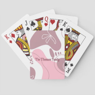 Baralho Cartas de Jogar com Padrão Minimalista