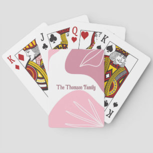 Baralho Cartas de Jogar com Padrão Minimalista