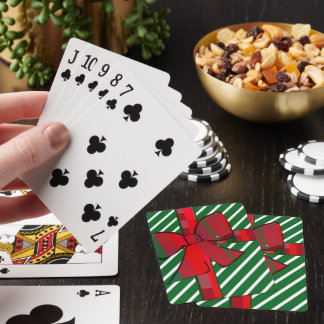 Baralho Cartas de jogar com tema de papel de presente list