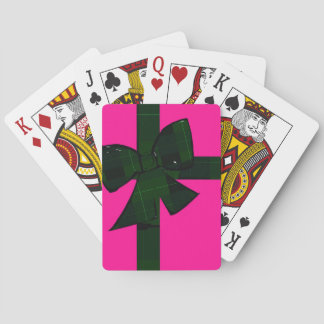 Baralho Cartas de jogar com tema de papel de presente rosa