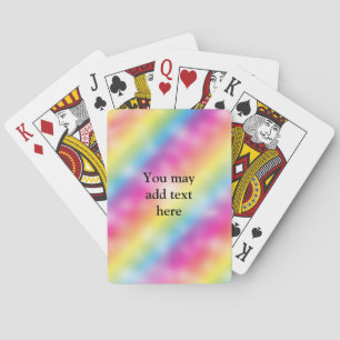Baralho Cartas de Jogar Cor de Arco-íris Suave & Brilho