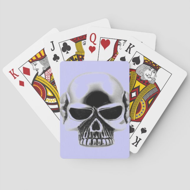 Baralho cartas de jogar crânio (Verso)